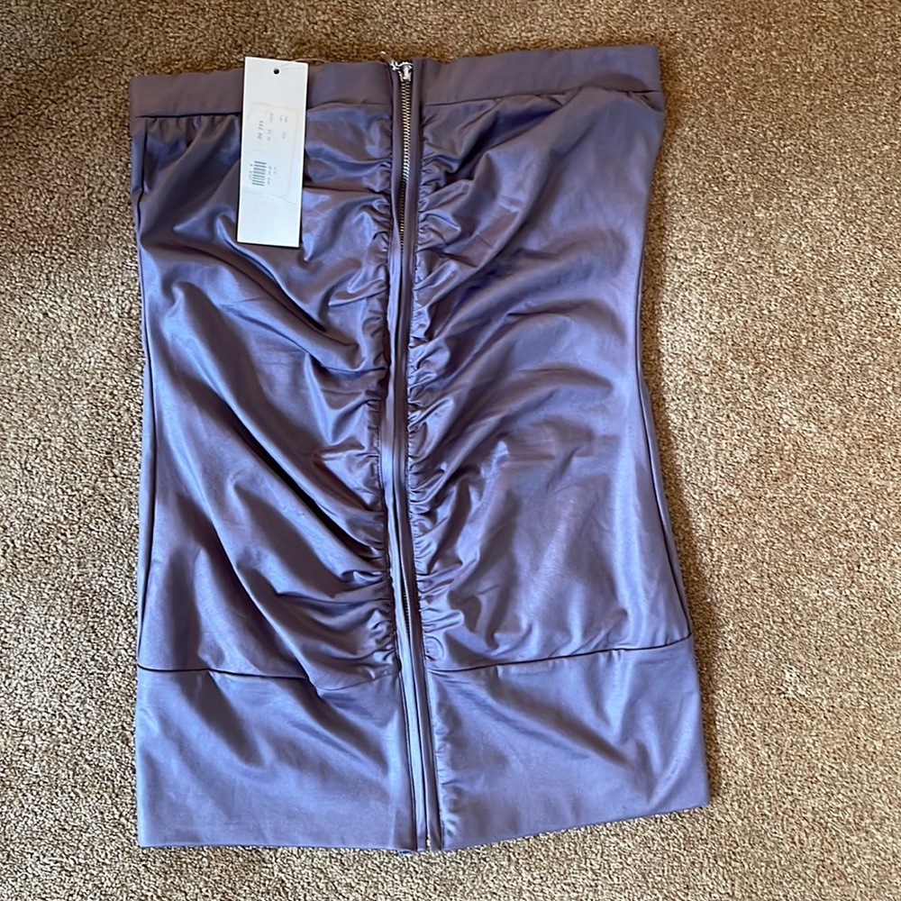 Purple zipper top